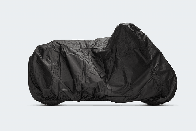 Volcon Grunt EVO weather cover over bike profile image