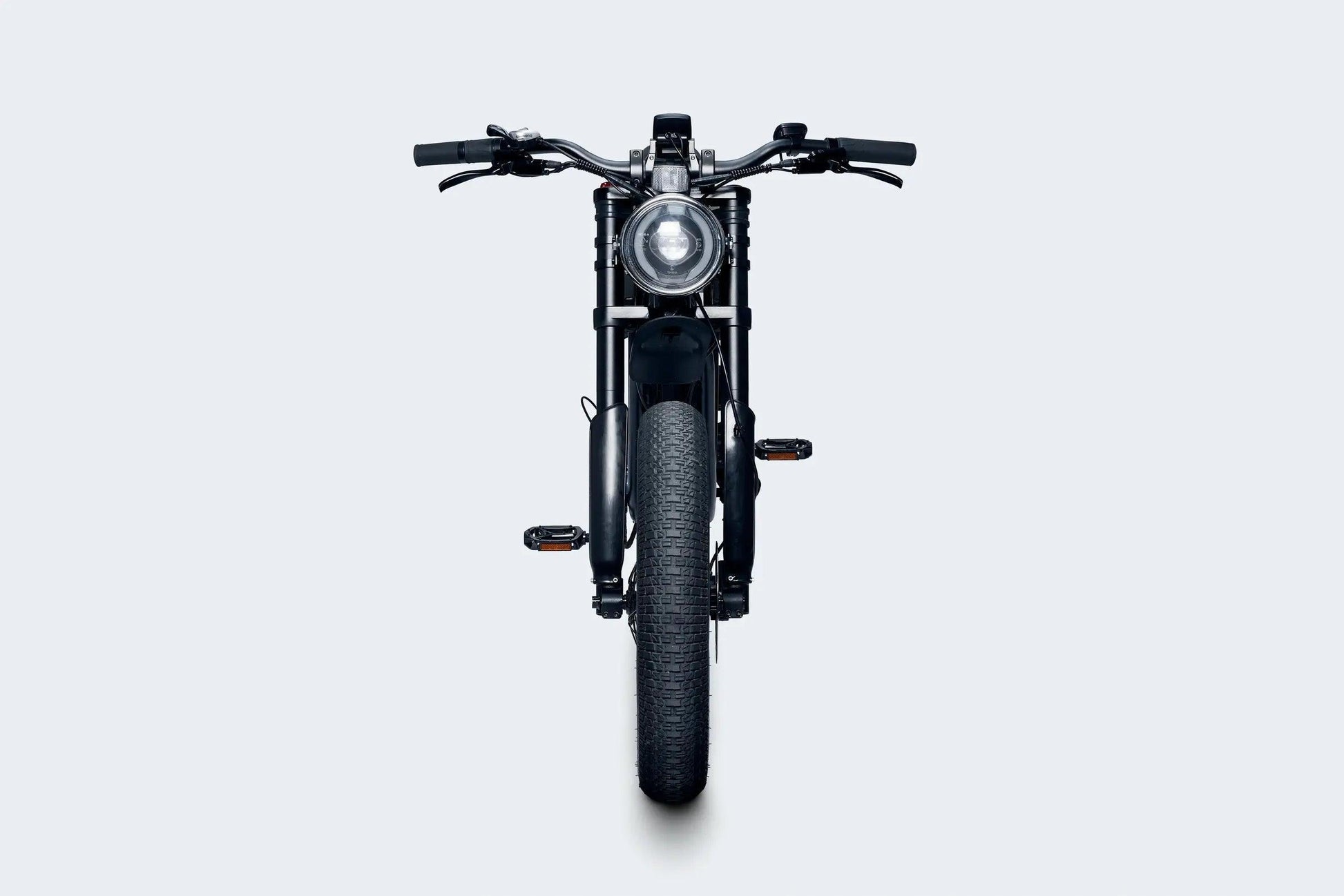Brat Black front facing image showing headlight and fat tires