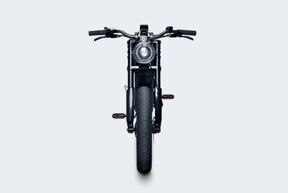 Brat Black front facing image showing headlight and fat tires