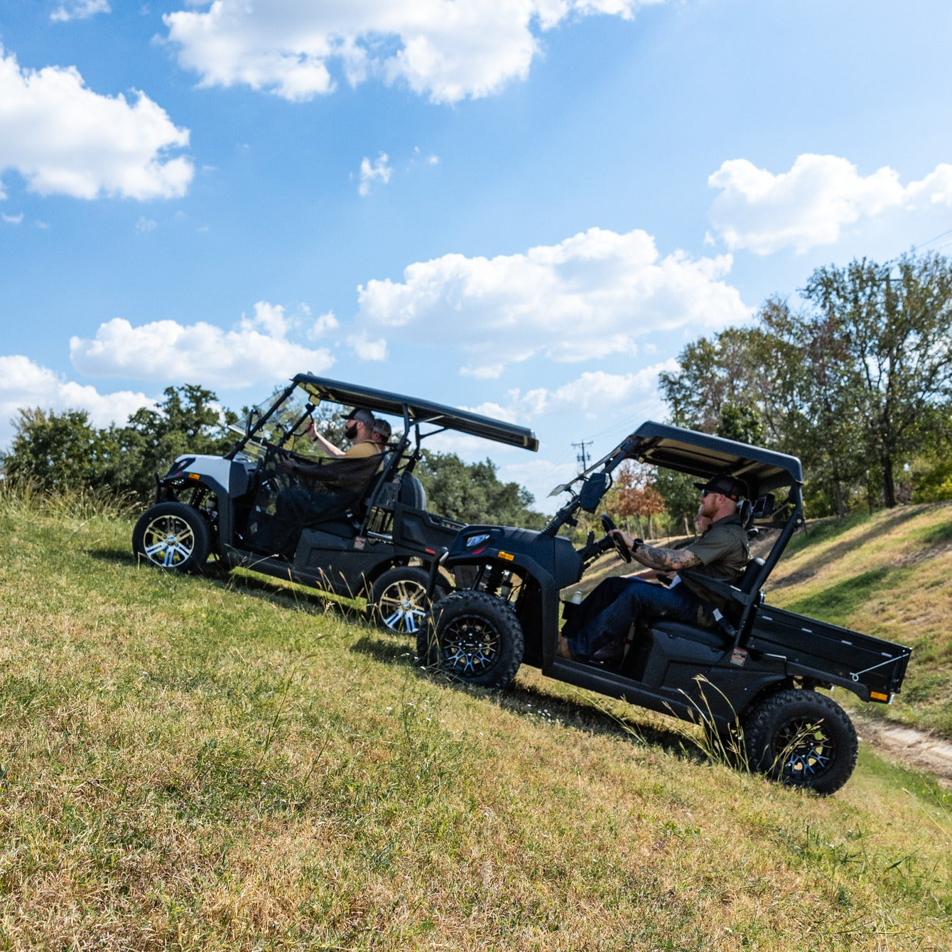 MN1 2 & 4 Seat climbing hills with power